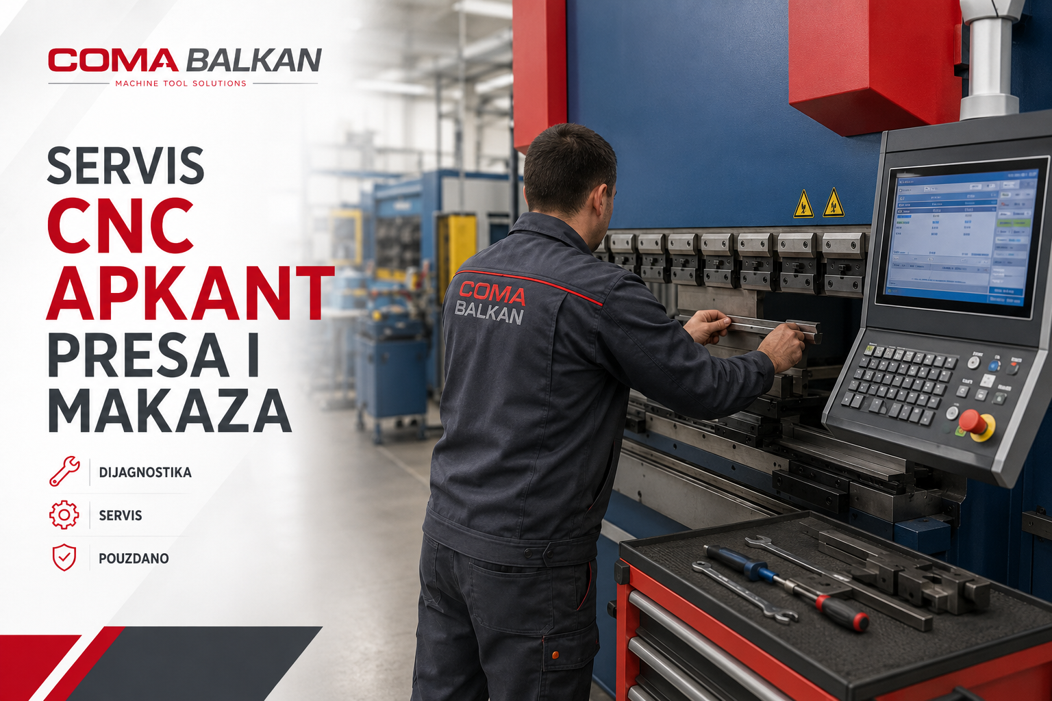 Servis CNC apkant presa i makaza